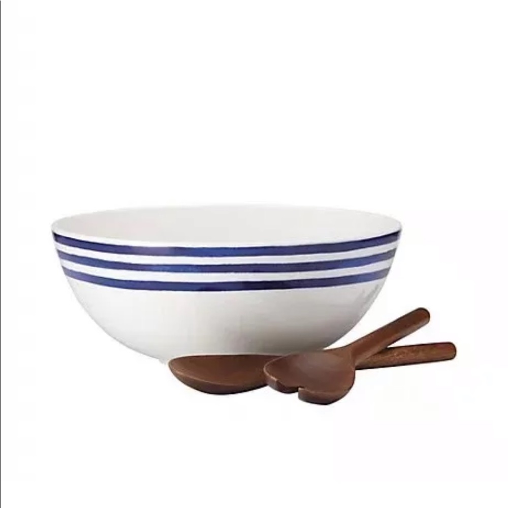 NEW Kate Spade for Lenox salad bowl with servers